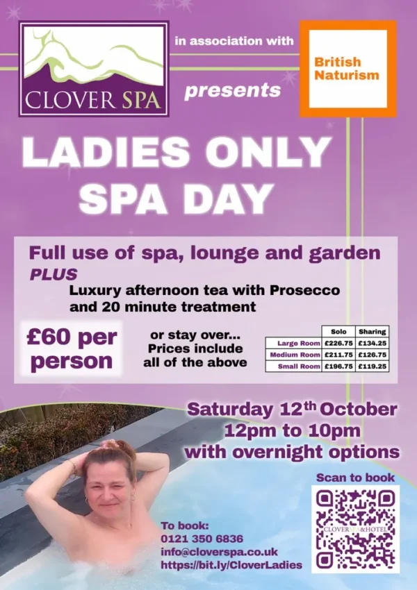 Ladies Only Spa Day – 12th October